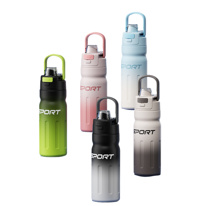 Double-swing lid insulated bottle